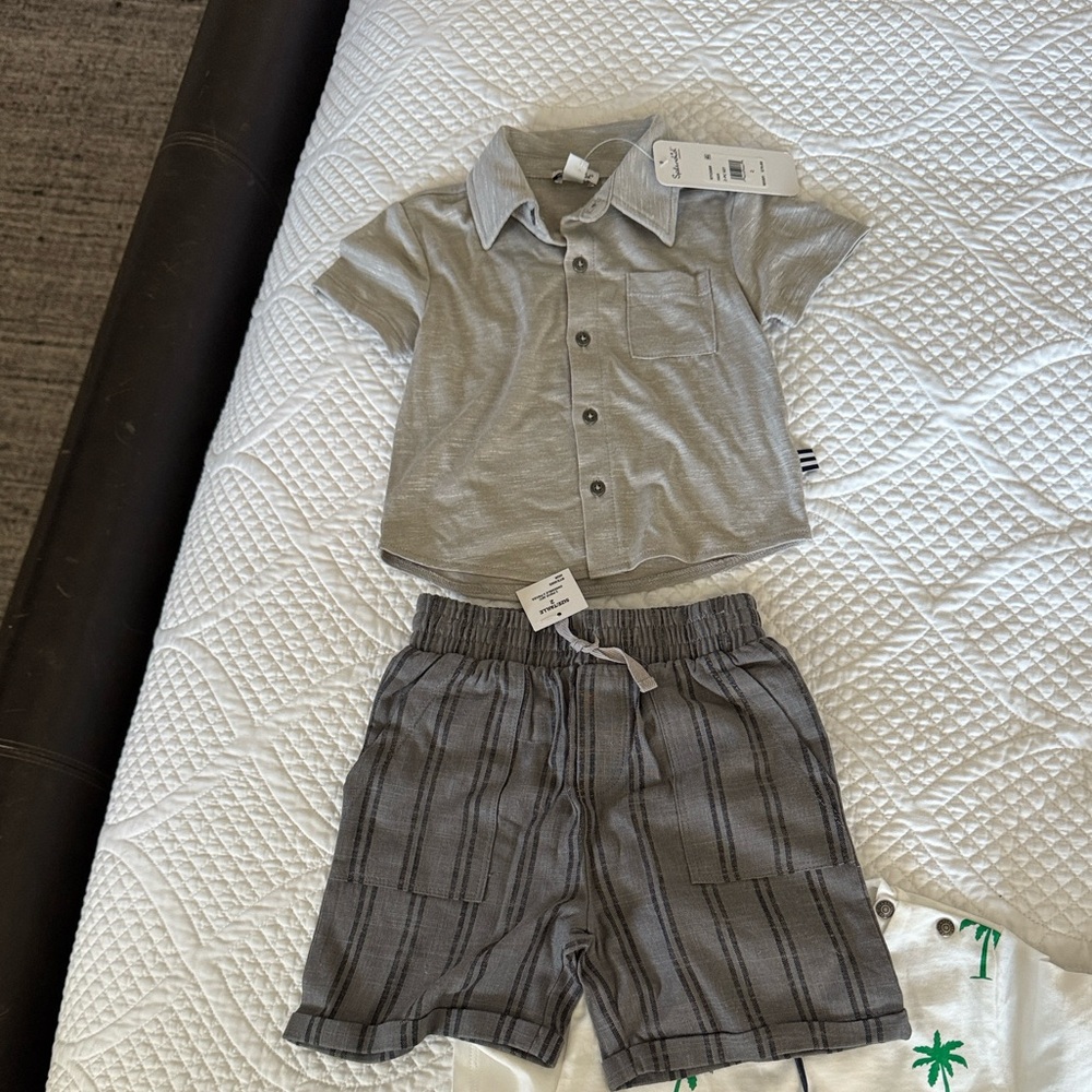 Splendid Gray Kids Matching Set